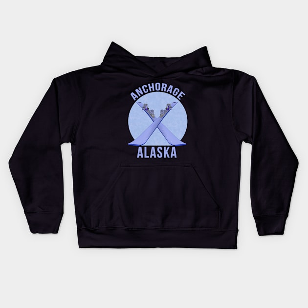 Anchorage, Alaska Kids Hoodie by DiegoCarvalho